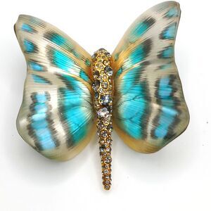 ALEXIS BITTAR Insanely Fabulous ZANZIBAR Butterly Statement Brooch RARE!